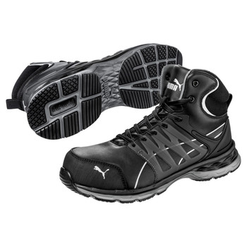 Puma Safety Men's Velocity 2.0 Mid Black SD Composite Toe Shoes - 633805