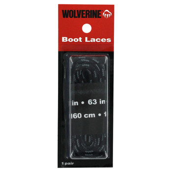 Wolverine 63in Black Boot Laces W69414