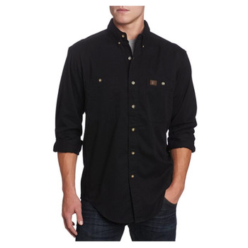 Black Riggs Workwear by Wrangler Twill Work Shirt - 3W501