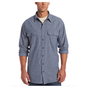 KEY Industries Pre-Washed Chambray Long Sleeve Shirt - 517.45